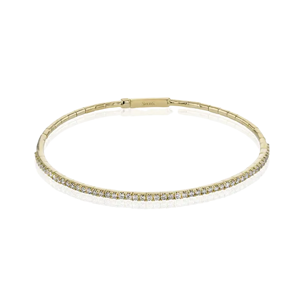 18k Yellow Gold Bangle Bracelet Diamond Showcase Longview, WA