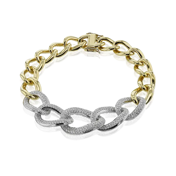 18k Two-tone Gold Diamond Bracelet Diamond Showcase Longview, WA