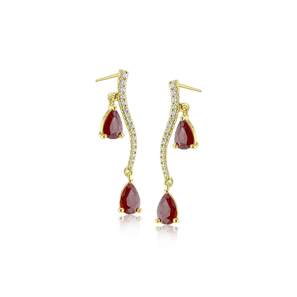 18k Yellow Gold Gemstone Earrings Diamond Showcase Longview, WA