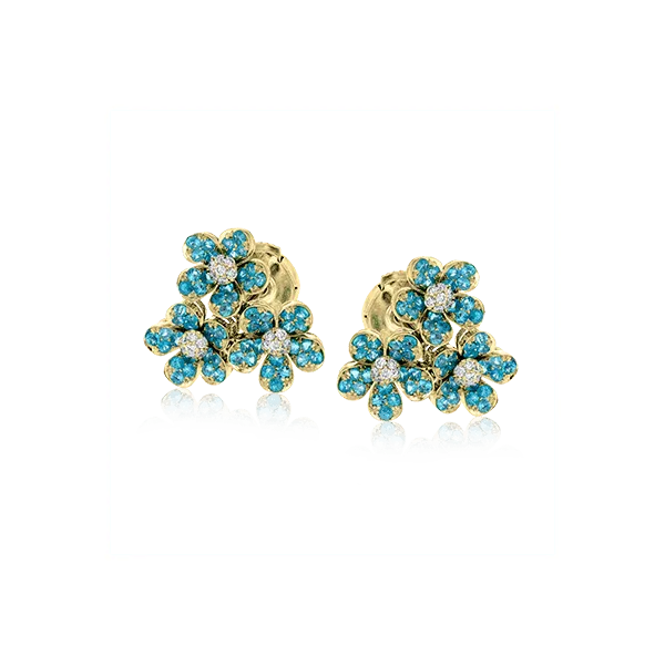 18k Yellow Gold Gemstone Earrings Diamond Showcase Longview, WA