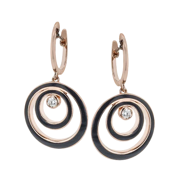 18k Rose Gold Diamond Earrings The Diamond Shop, Inc. Lewiston, ID