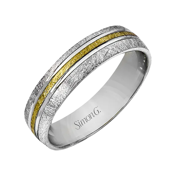 18k Two-tone Gold Men's Wedding Band Diamond Showcase Longview, WA