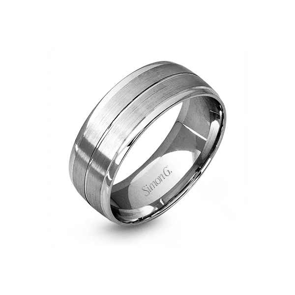 18k White Gold Men's Wedding Band Almassian Jewelers, LLC Grand Rapids, MI