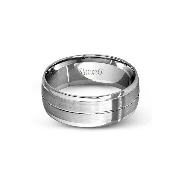 Platinum Men's Wedding Band Image 2 Diamond Showcase Longview, WA