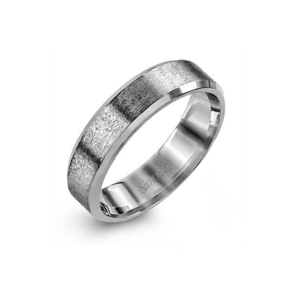 18k White Gold Men's Wedding Band Diamond Showcase Longview, WA