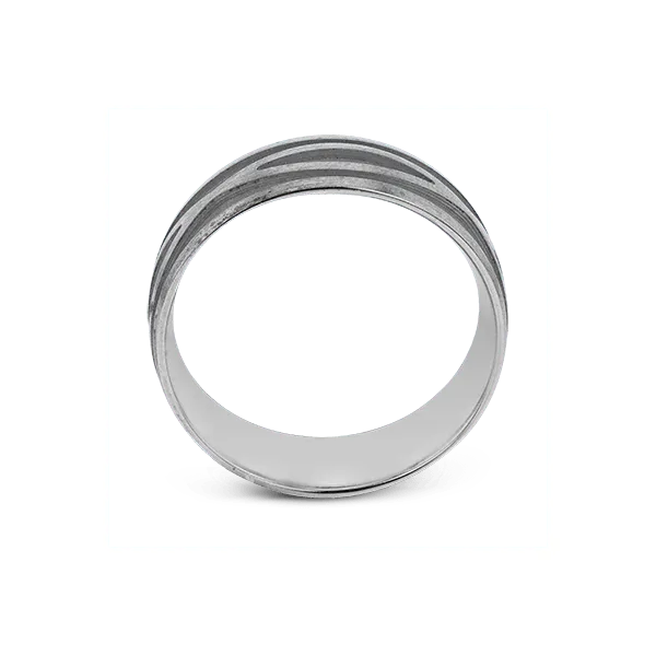 14k White Gold Men's Wedding Band Image 3 Diamond Showcase Longview, WA