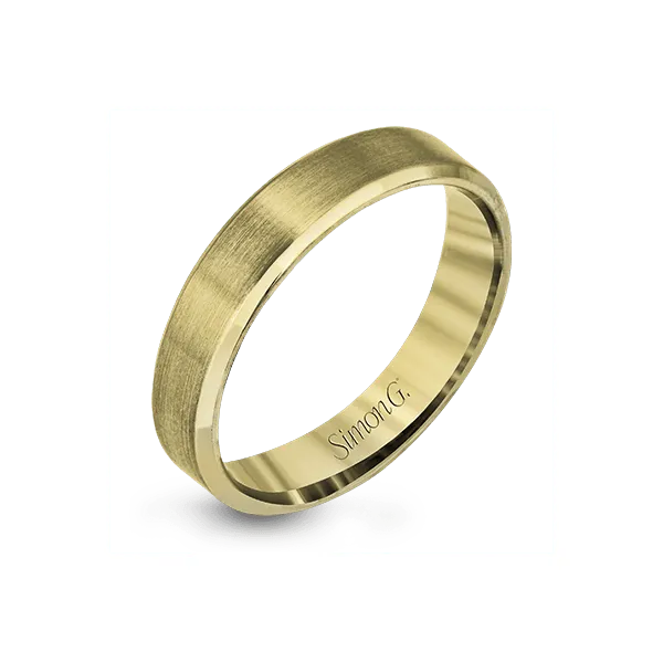 18k Yellow Gold Men's Wedding Band Diamond Showcase Longview, WA