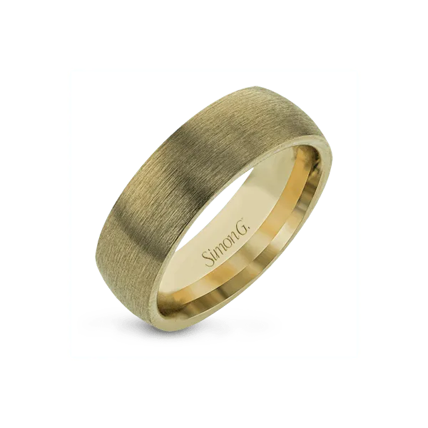 18k Yellow Gold Men's Wedding Band Diamond Showcase Longview, WA
