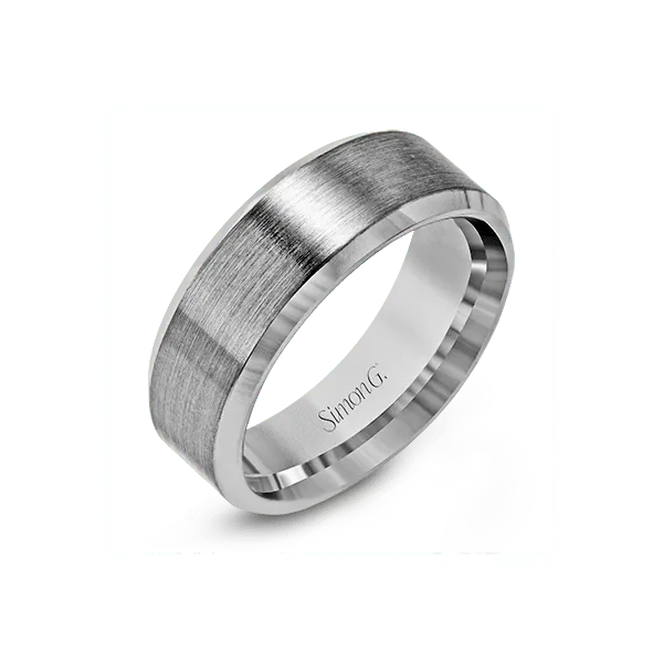 14k White Gold Men's Wedding Bands Almassian Jewelers, LLC Grand Rapids, MI
