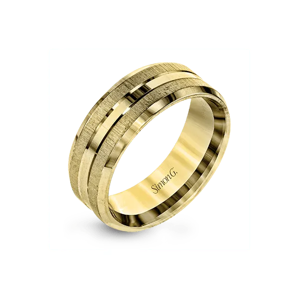 14k Yellow Gold Men's Wedding Band Diamonds Direct St. Petersburg, FL