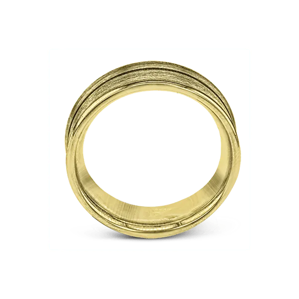 18k Yellow Gold Men's Wedding Band Image 3 Diamond Showcase Longview, WA