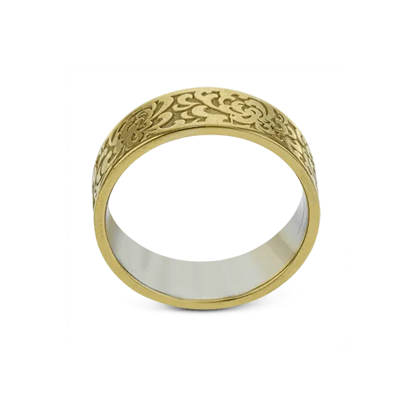 18k Yellow Gold Men's Wedding Band Image 3 Diamond Showcase Longview, WA