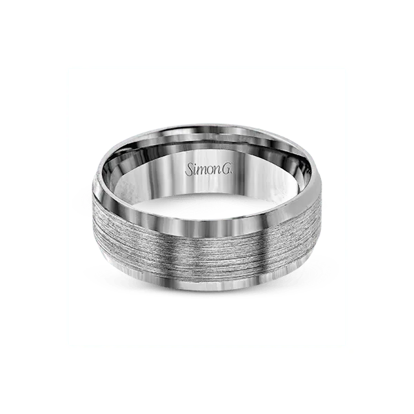 Platinum Men's Wedding Band Image 2 Diamond Showcase Longview, WA