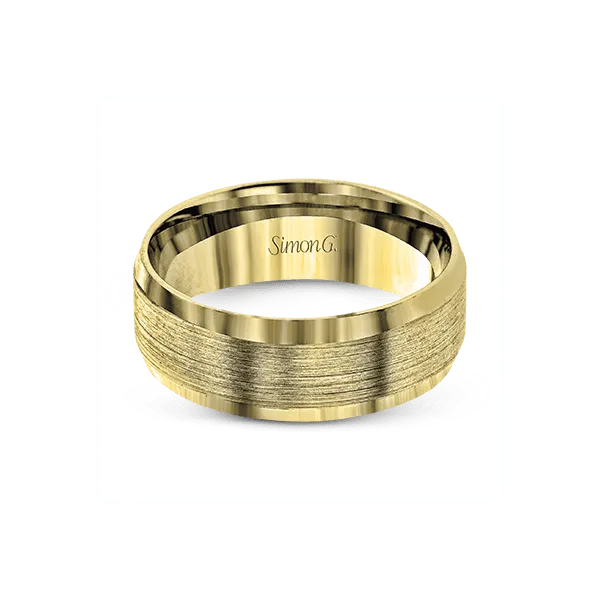 18k Yellow Gold Men's Wedding Band Image 2 Jim Bartlett Fine Jewelry Longview, TX