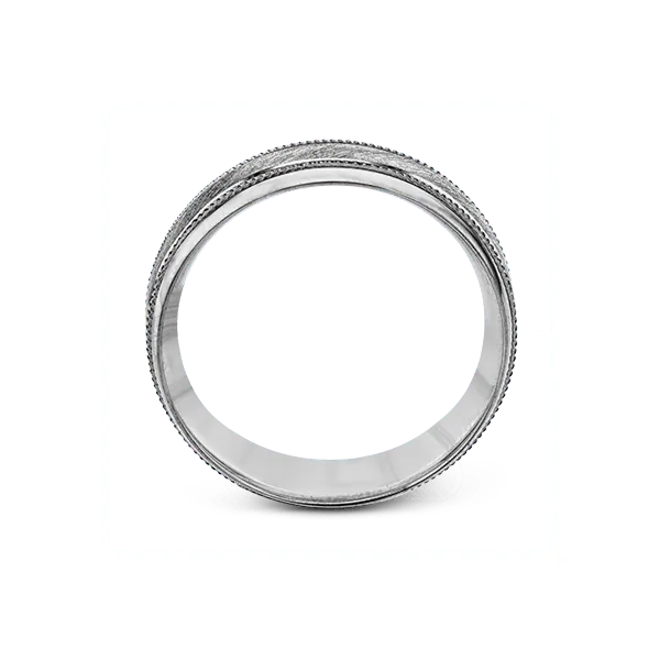 14k White Gold Men's Wedding Band Image 3 Diamond Showcase Longview, WA