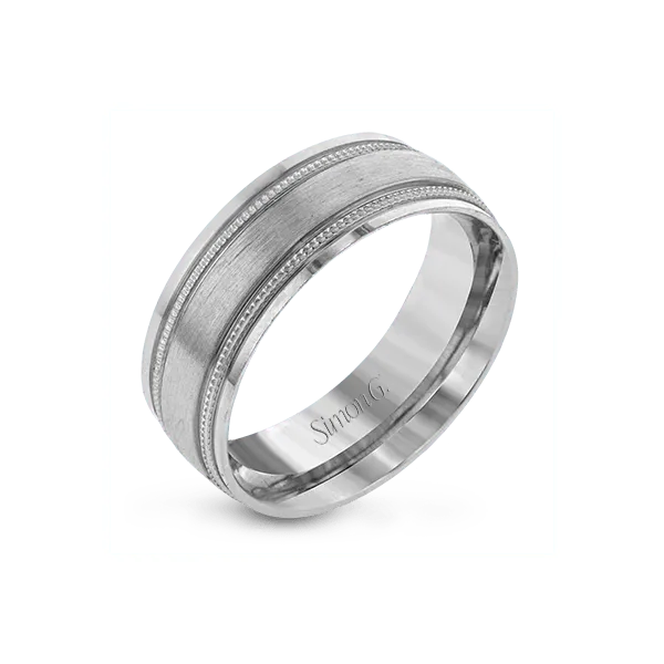 18k White Gold Men's Wedding Band Diamond Showcase Longview, WA