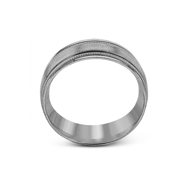 18k White Gold Men's Wedding Band Image 3 Diamond Showcase Longview, WA