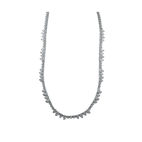 18k White Gold Diamond Necklace Diamond Showcase Longview, WA