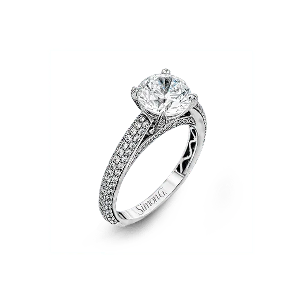 Platinum Semi-mount Engagement Ring Diamond Showcase Longview, WA