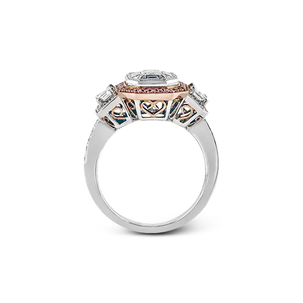 18k White & Rose Gold Engagement Ring Image 2 Diamond Showcase Longview, WA