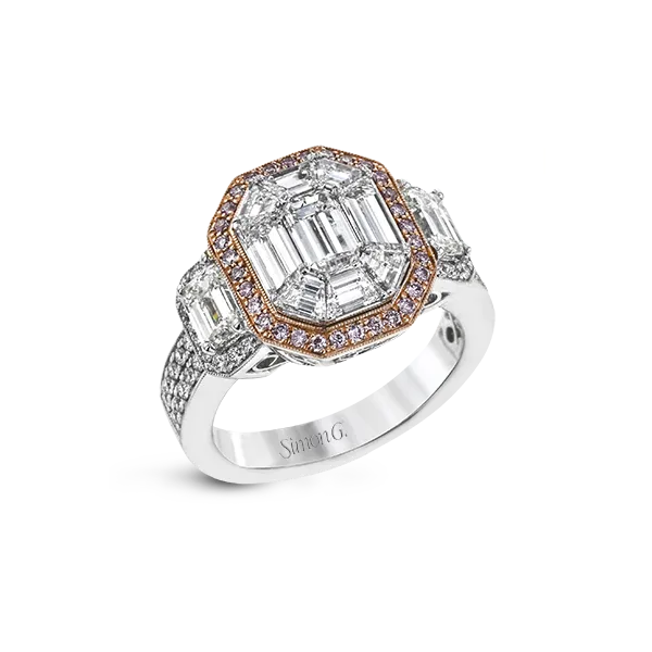 18k White & Rose Gold Engagement Ring Diamond Showcase Longview, WA