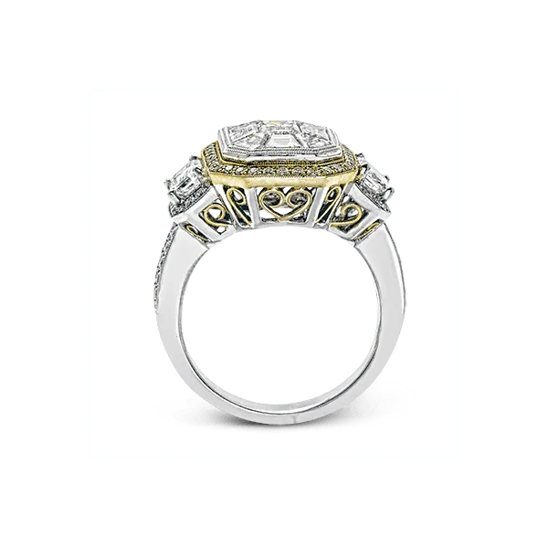 18k Two-tone Gold Engagement Ring Image 3 Diamonds Direct St. Petersburg, FL
