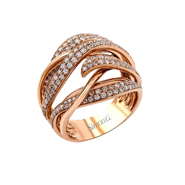 18k Rose Gold Diamond Fashion Ring James & Williams Jewelers Berwyn, IL