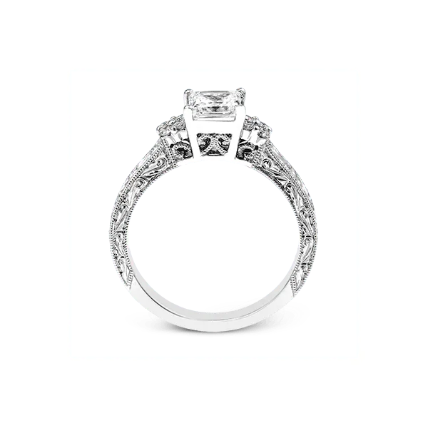 Platinum Semi-mount Engagement Ring Image 3 Diamond Showcase Longview, WA