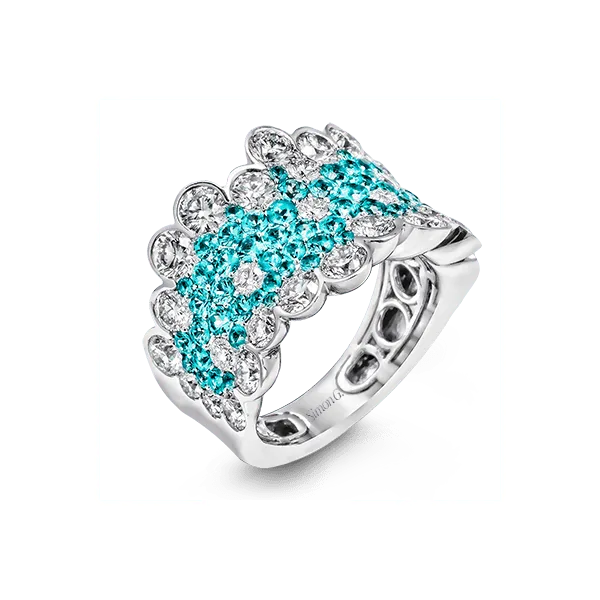 18k White Gold Gemstone Fashion Ring Diamond Showcase Longview, WA