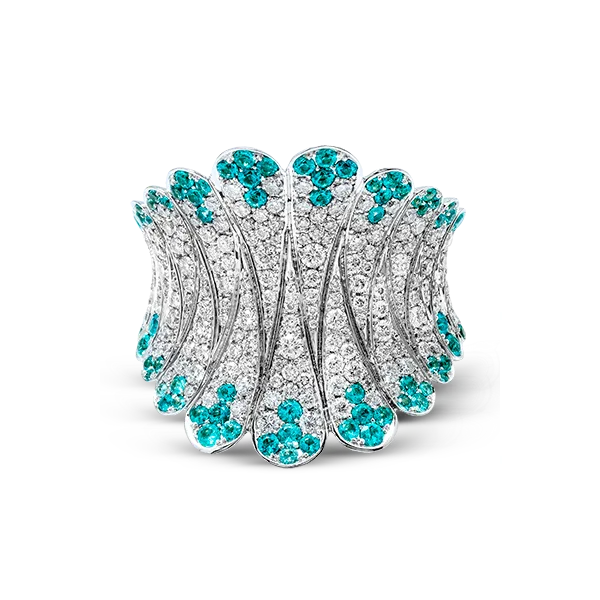 18k White Gold Gemstone Fashion Ring Image 2 Diamond Showcase Longview, WA