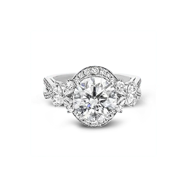 18k White Gold Semi-mount Engagement Ring Image 2 Diamond Showcase Longview, WA