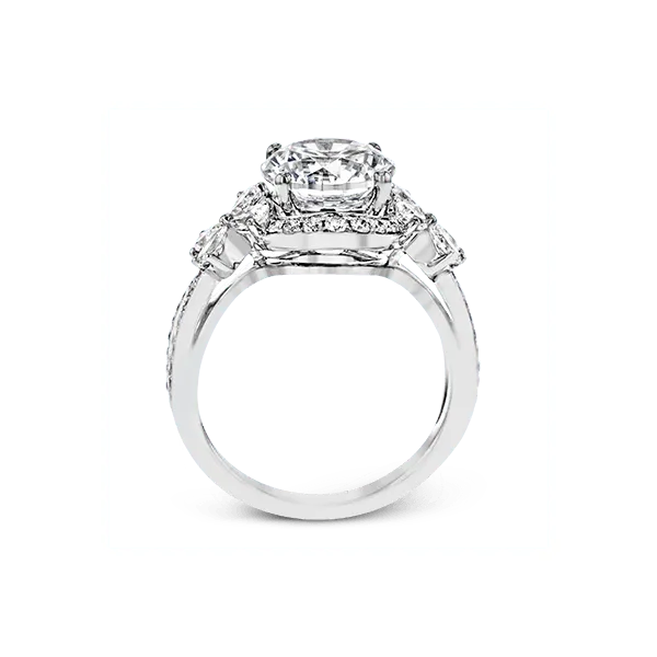 18k White Gold Semi-mount Engagement Ring Image 3 Diamond Showcase Longview, WA