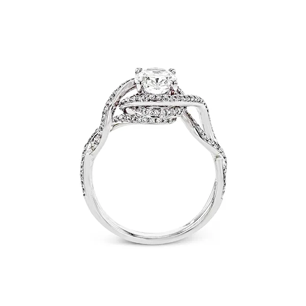 Platinum Semi-mount Engagement Ring Image 2 Diamond Showcase Longview, WA