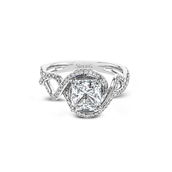 18k White Gold Semi-mount Engagement Ring Image 2 Diamond Showcase Longview, WA
