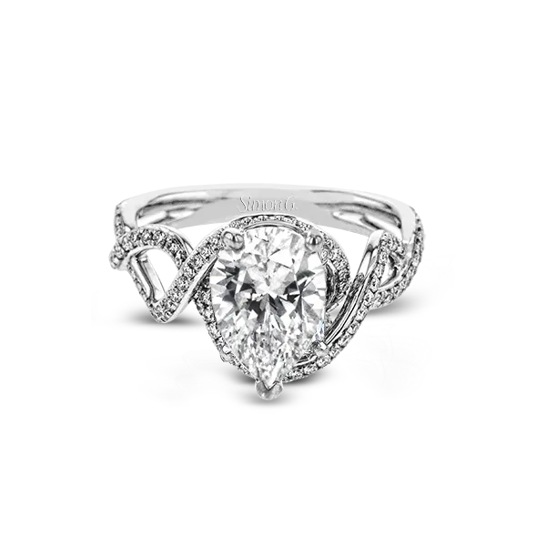 18k White Gold Semi-mount Engagement Ring Image 3 Diamond Showcase Longview, WA