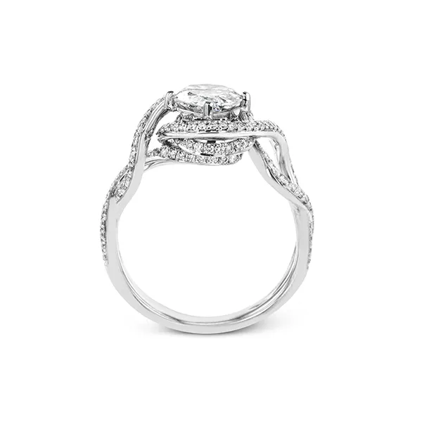 Platinum Semi-mount Engagement Ring Image 2 Diamond Showcase Longview, WA