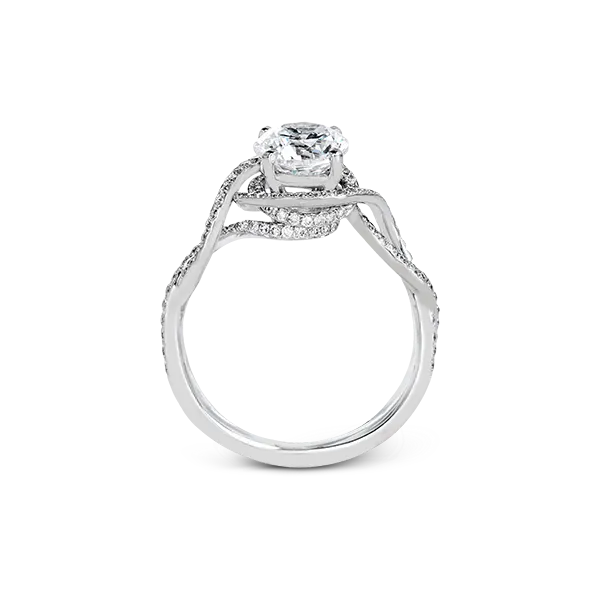 Platinum Semi-mount Engagement Ring Image 2 Quenan's Fine Jewelers Georgetown, TX