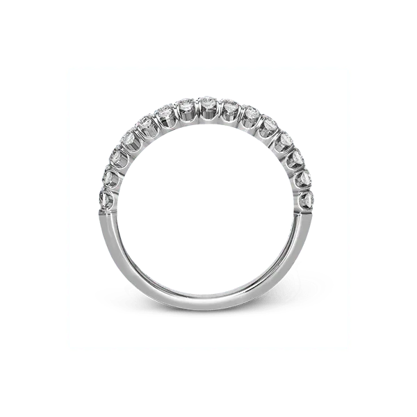 18k White Gold Anniversary Band Image 3 James & Williams Jewelers Berwyn, IL