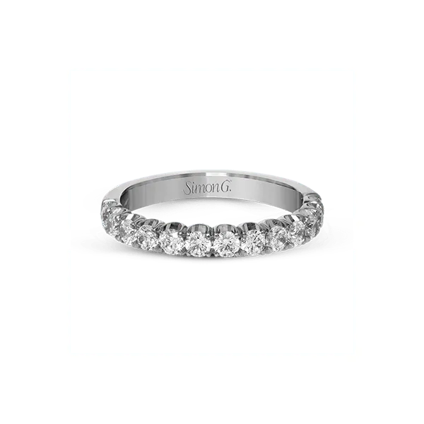 18k White Gold Anniversary Band Image 2 Quenan's Fine Jewelers Georgetown, TX