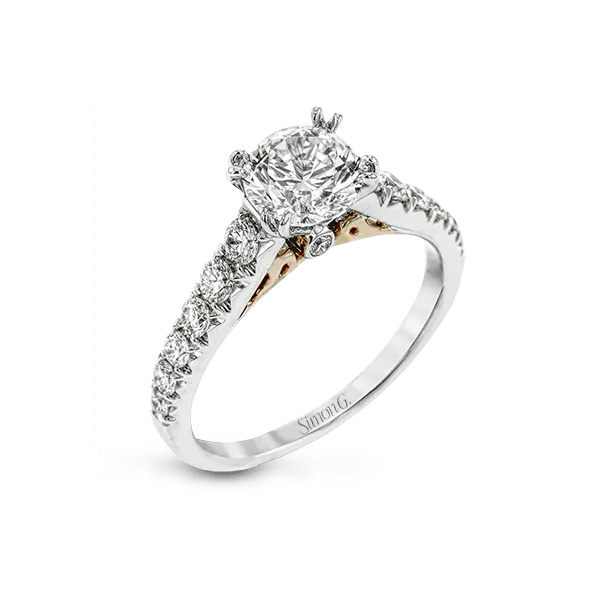 18k White Gold Semi-mount Engagement Ring Diamond Showcase Longview, WA