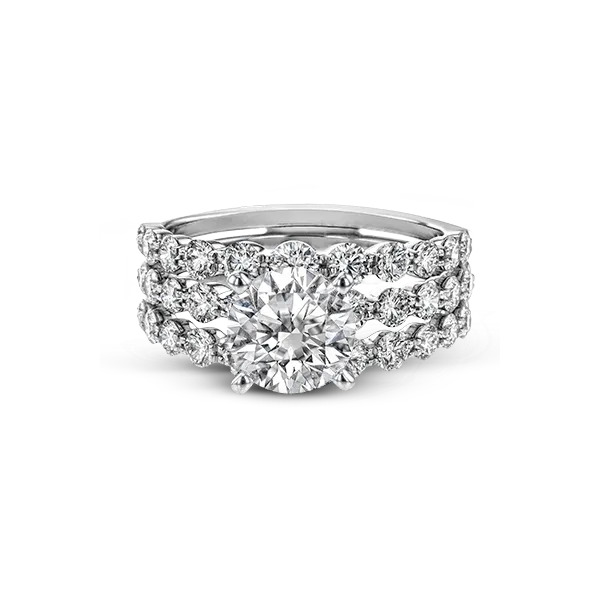 18k White Gold Wedding Set Image 2 James & Williams Jewelers Berwyn, IL