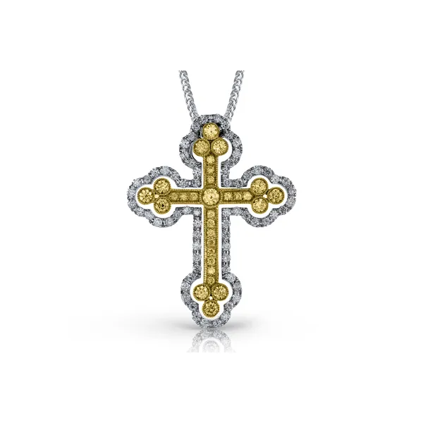 18k Two-tone Gold Diamond Cross James & Williams Jewelers Berwyn, IL
