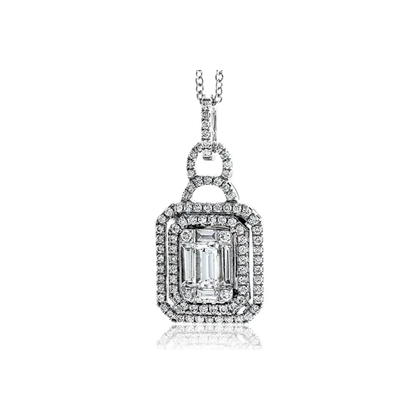 18k White Gold Diamond Pendant Diamond Showcase Longview, WA