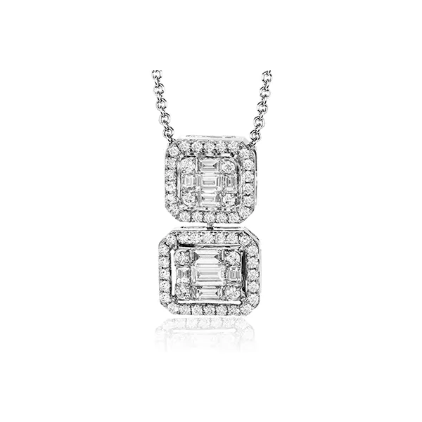18k White Gold Diamond Pendant Quenan's Fine Jewelers Georgetown, TX