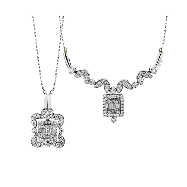 18k White Gold Diamond Pendant James & Williams Jewelers Berwyn, IL
