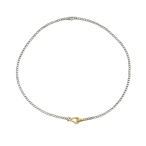 18k Two-tone Gold Diamond Necklace Diamond Showcase Longview, WA