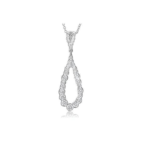 18k White Gold Diamond Pendant James & Williams Jewelers Berwyn, IL