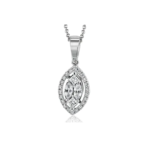 18k White Gold Diamond Pendant The Diamond Shop, Inc. Lewiston, ID