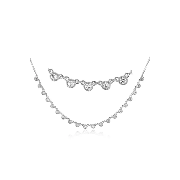 18k White Gold Diamond Necklace Diamond Showcase Longview, WA