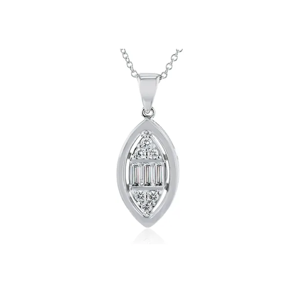 18k White Gold Diamond Pendant Diamond Showcase Longview, WA